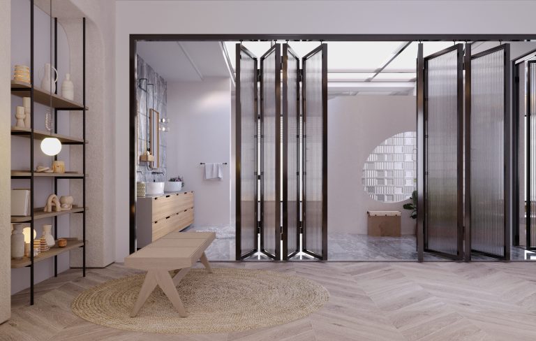 أبوب وفواصل زجاجية في قطر من مصنع نابينا للألمنيوم والزجاج