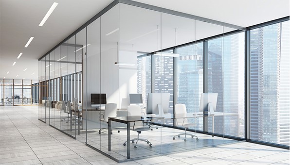 مكاتب زجاجية زجاج مقاوم للحرائق في قطر