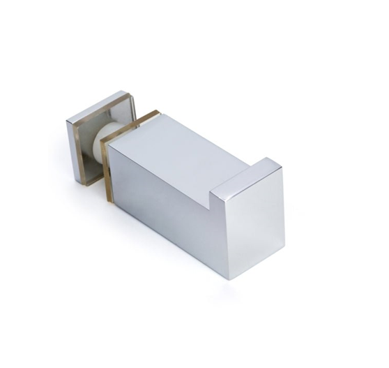Square Thru-Glass Towel Robe Hook
